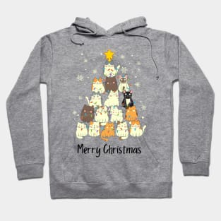 Christmas Tree Cats Hoodie